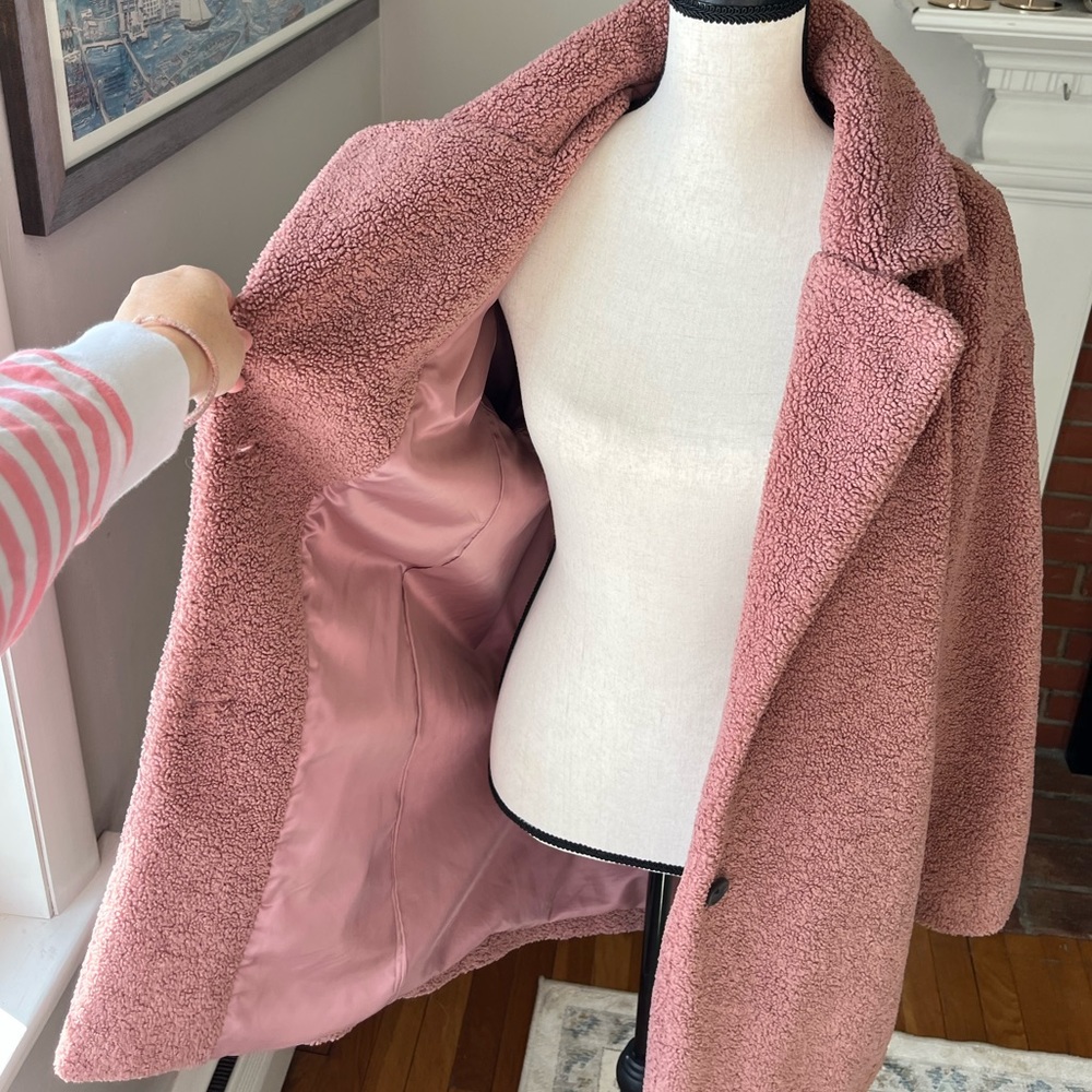 Daily Ritual | Teddy Bear Fleece Coat - Picture 10 of 14